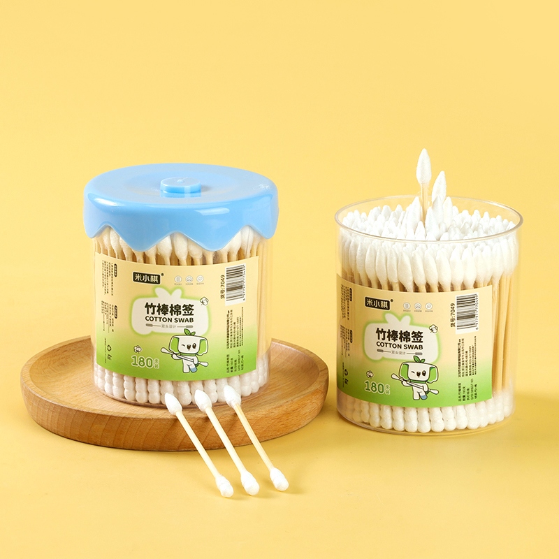 Mi Xiaoqi -7049 Round Box Bamboo Stick Cotton Swab (659) 3