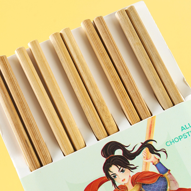 Strong Will 8811 Lacquer-free Bamboo Chopsticks 10 Pares 3