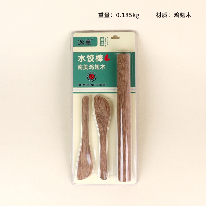 697 Wings Wooden Dumpling Stick (Set of 3) 2
