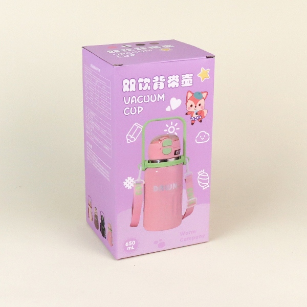 QJ1032 Mil Jue Doble Apertura Termos Taza 650ML 5