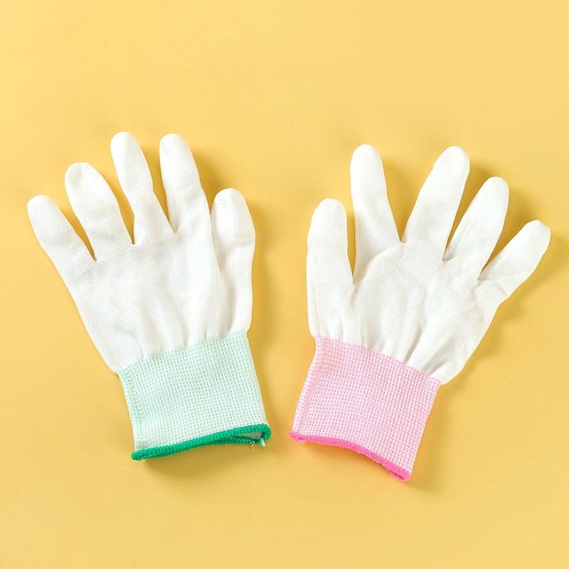 Nexwang 1006 Guantes Blancos Cocidos Con los Dedos (2 Pares) 4