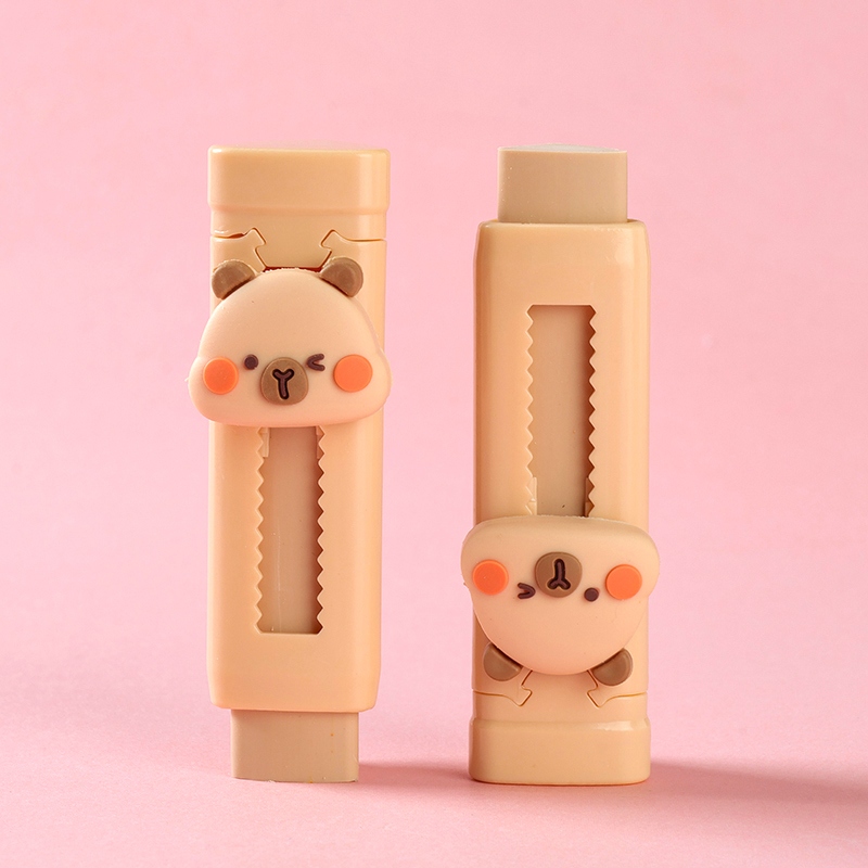HW-MK-4547 Cute Kapi Triangle Push-pull Eraser 4