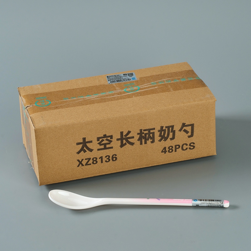 XZ8136 Cuchara de Leche de Mango Largo Espacio (Grado Alimenticio) 5