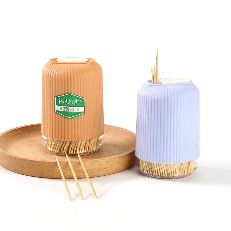 Zi Mengqi 837 Botella Redonda de Rayas Toothpick 3