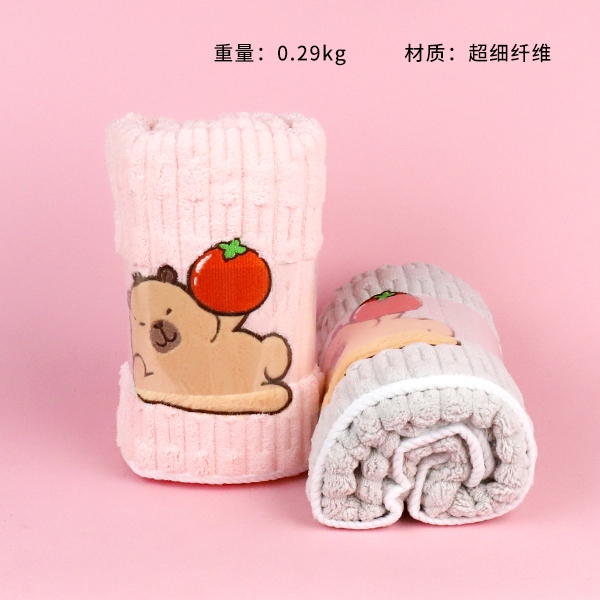6720 Ruyi Oso Coral Polar Polar Toalla de Baño 70*140 3
