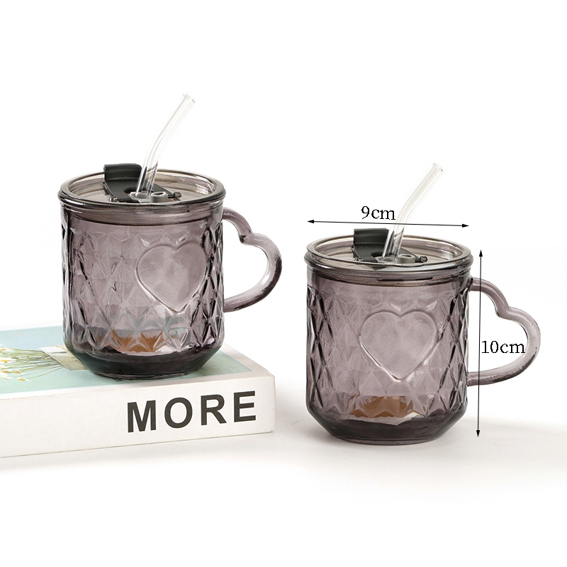 Favan Love Glass Cup (Fuera Con Tapa, 420ml) 5