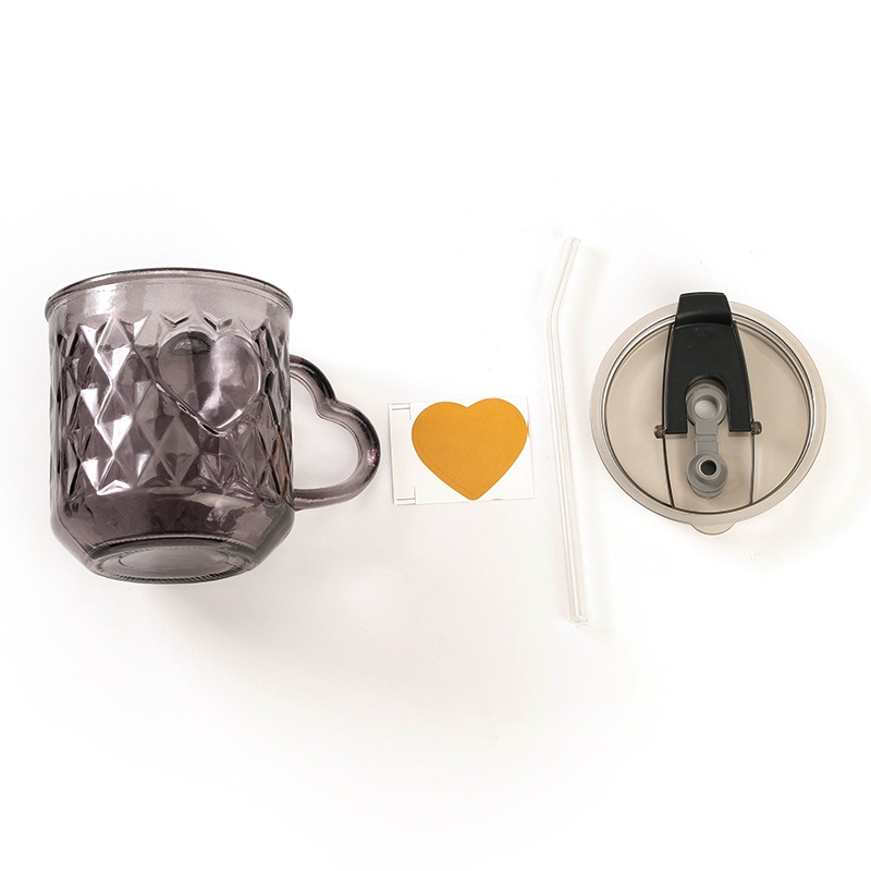 Favan Love Glass Cup (Fuera Con Tapa, 420ml) 6