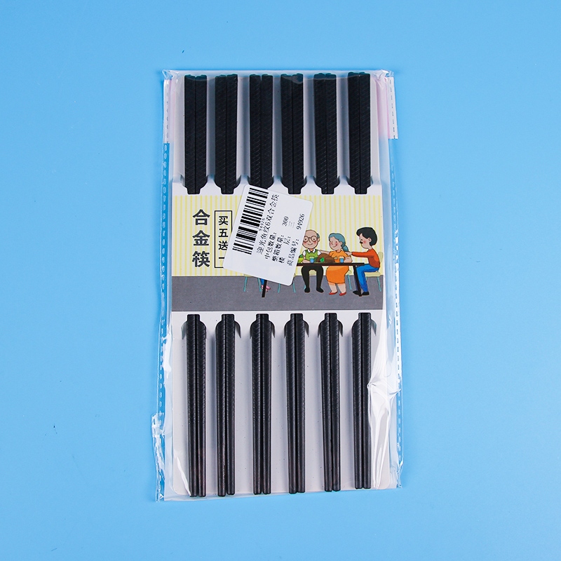 Patrón de Pescado Ligero Agradable 6-pair de Aleación Palillos 3