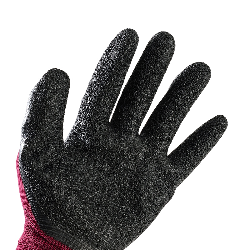 Red Sand Black Glue Wrinkle Labor Protection Gloves (720) 3