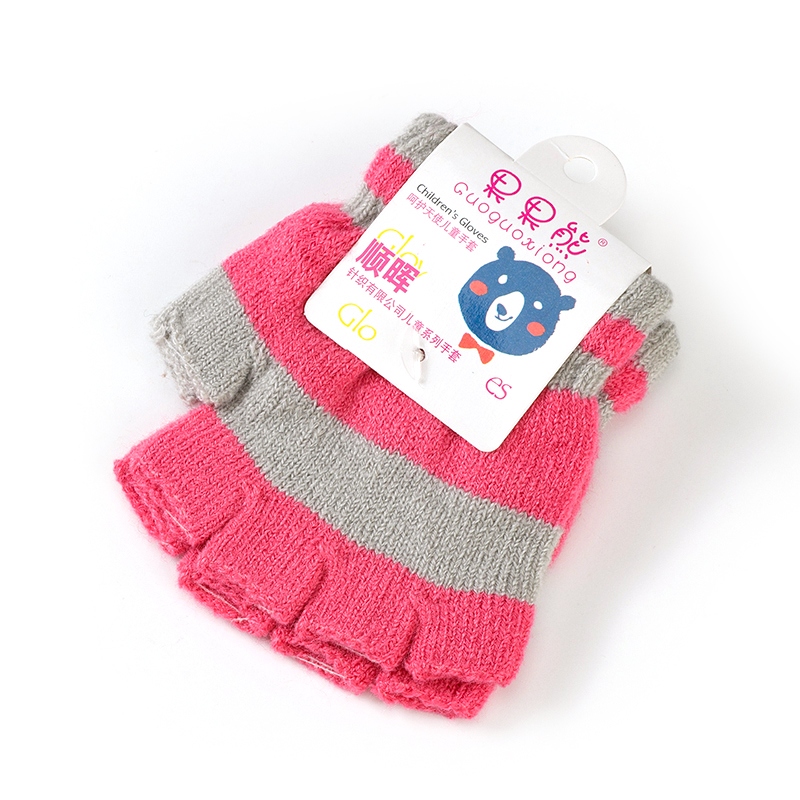 Guantes de Media Talla Para Niños de Punto 3