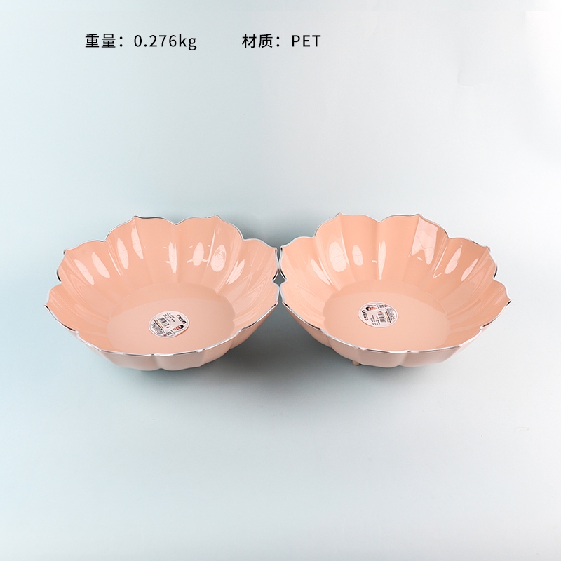 6333 Placa de Fruta Rotativa de Plata Grande