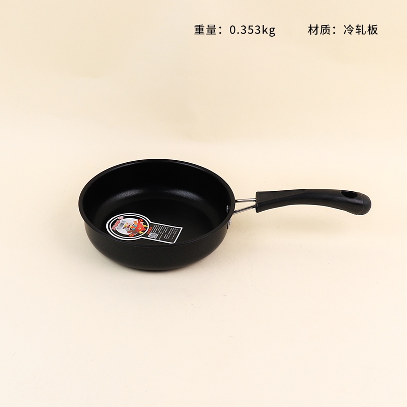 2276 Gruesa Pequeña Olla Negra 18cm 2