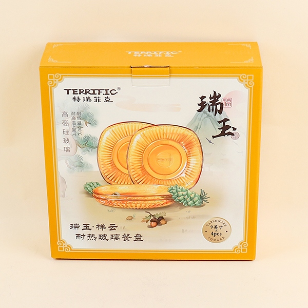 354 Placa de Vidrio Resistente Al Calor Ruiyu Xiangyun (9 Pulgadas) 4