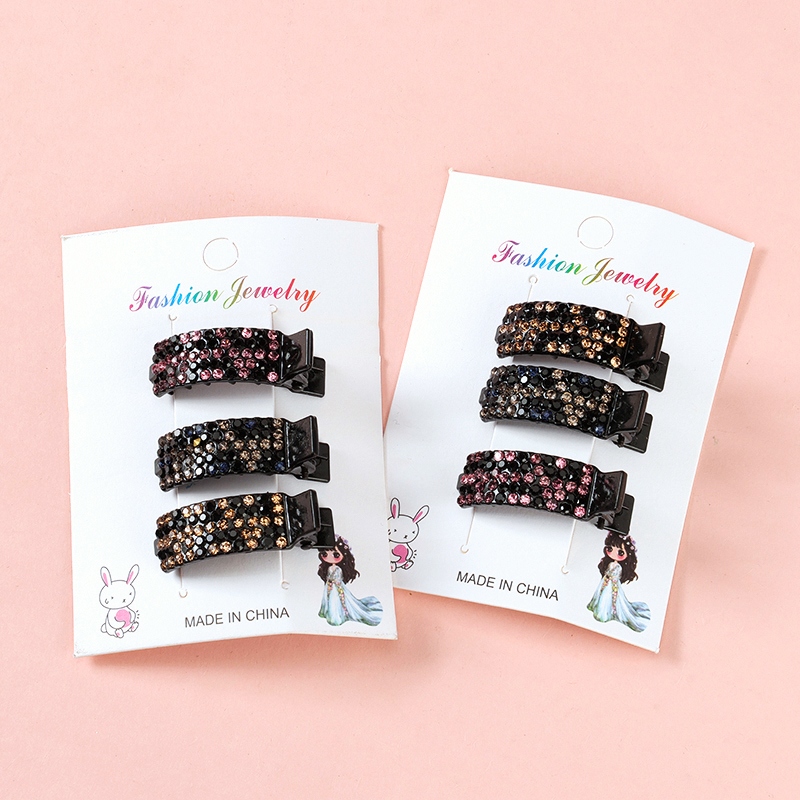 Recuadros de Tres Tallas Rhinestone Clip 4