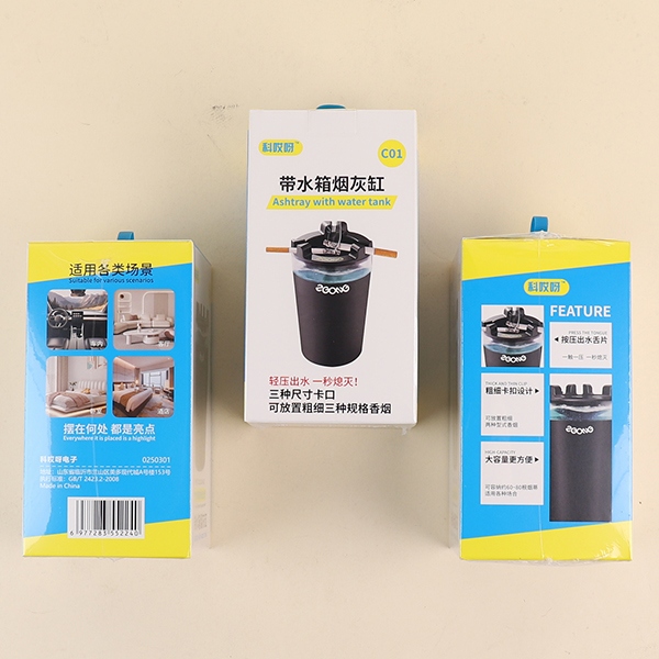 C01 Ashtray Para Vehículo Con Tanque de Agua 4