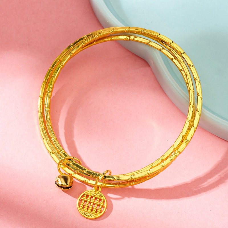 Pulsera de Sección de Oro Triple 3