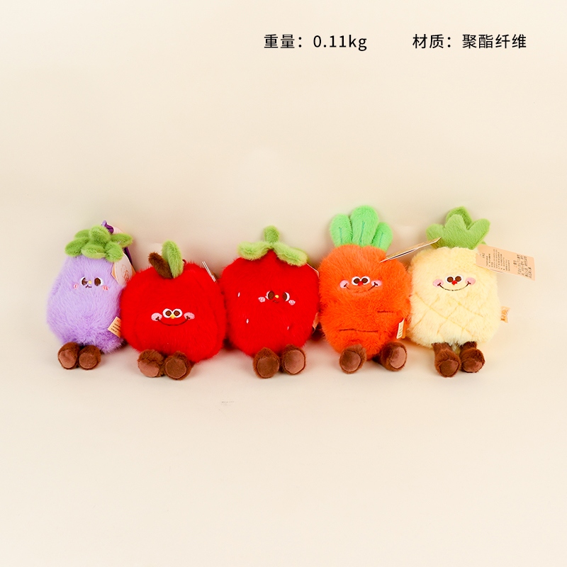 Mesa de Lana de Frutas y Verduras Con Juguetes de Peluche (Mixed)