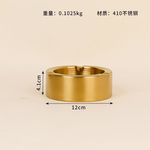 European 410 Oro Cenicero 12cm 3
