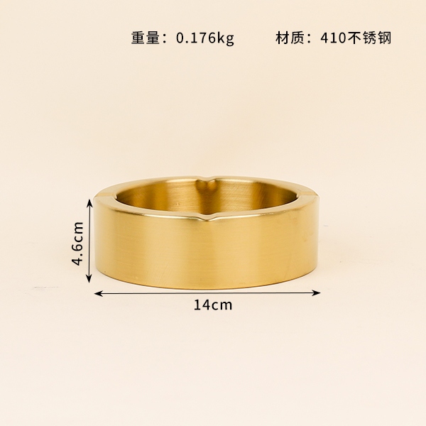 European 410 Oro Cenicero 14cm 3