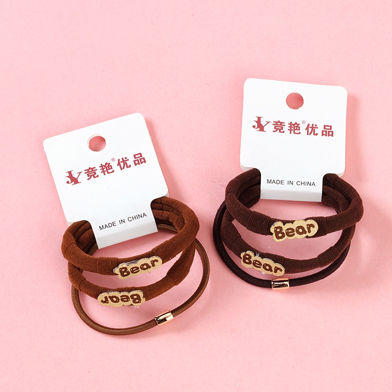 Nuevos Accesorios de 3 Letras Curry Color Banda de Goma 4