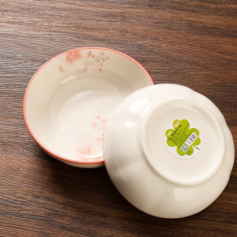 Plato de Sabor de Cuatro Pulgadas Impreso (Porcelana de Nieve de Flor de Cereza) 4