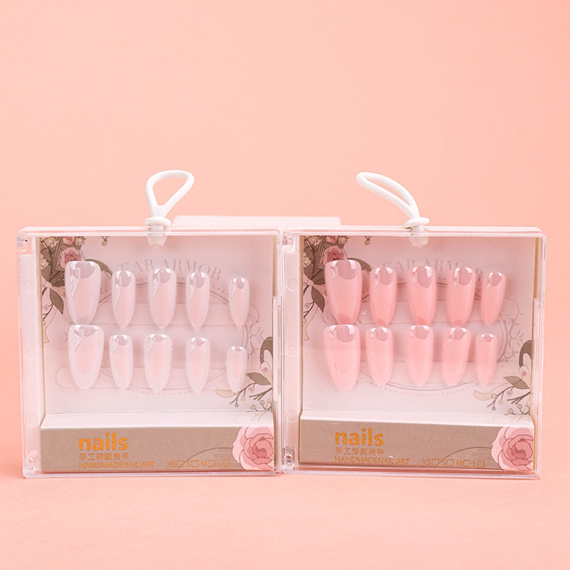 ZJ1021-CALF Youchuang Square Box Laser Fake Nails 3