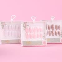 ZJ1021-CALF Youchuang Square Box Laser Fake Nails 5