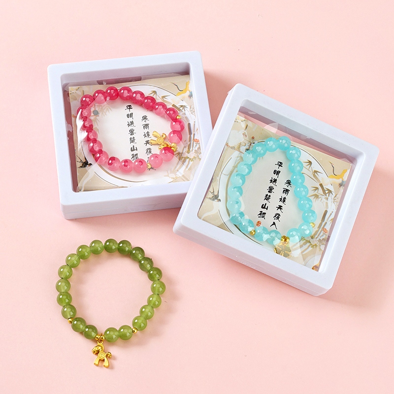 Caja Cuadrada Color Cuentas Accesorios Pulsera