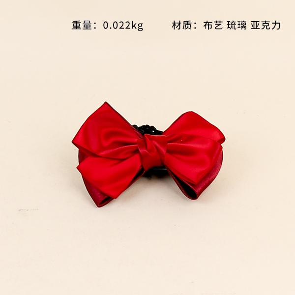 Phnom Penh Bow Net Pocket Hair Clip (Mixed Color) 3