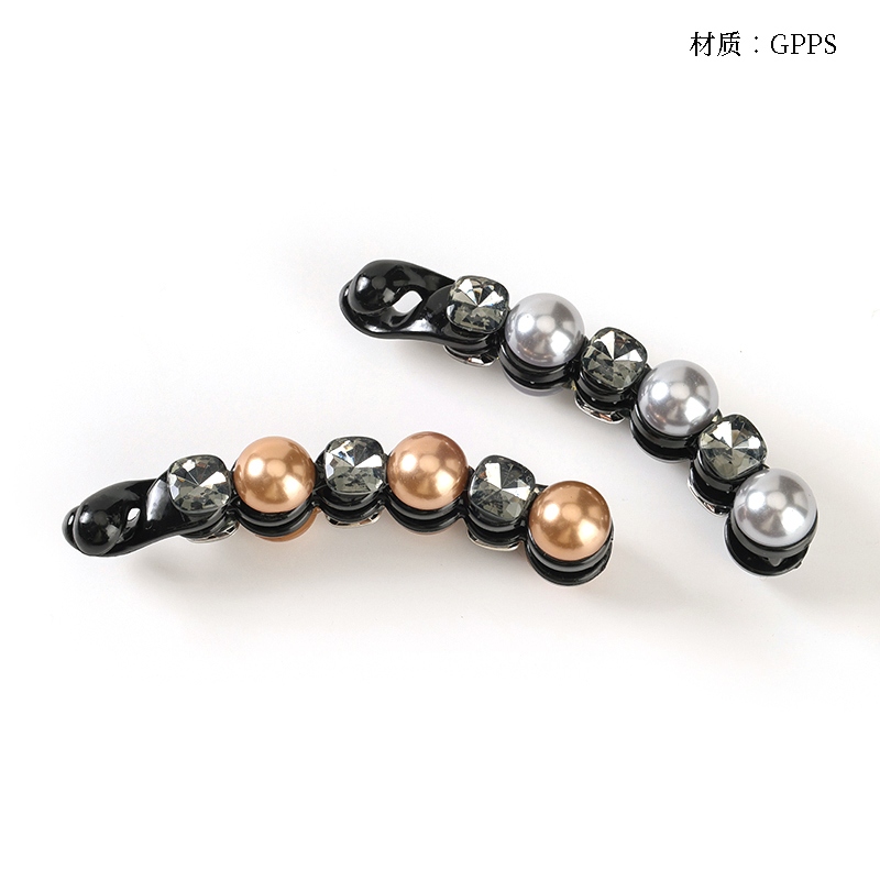Recuadro Doble Cara Zircon Perla Plátano Clip 2