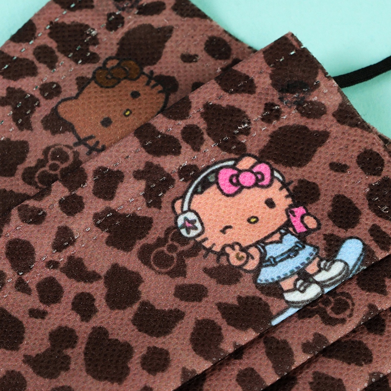 Bolsa de Diez Piezas Desechable Leopardo Impresión Máscara de Dibujos Animados 3
