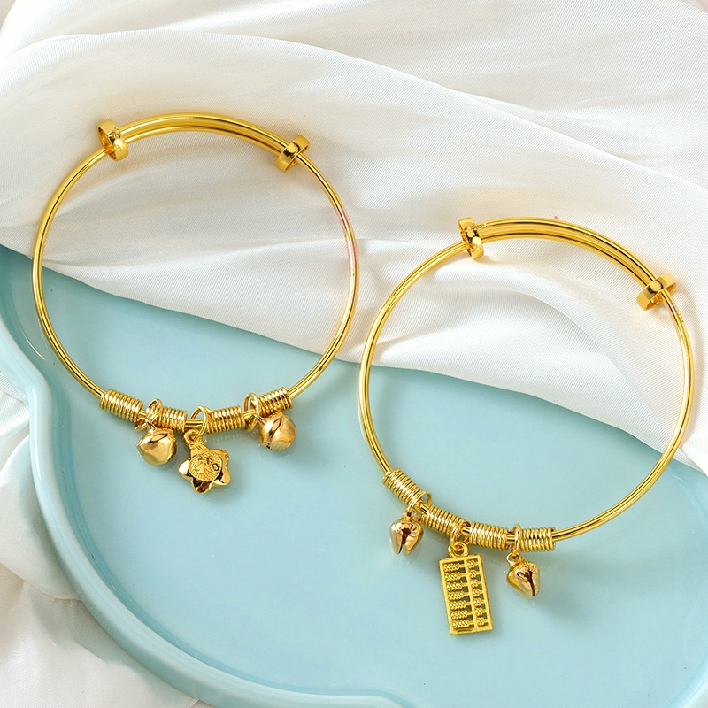 Pulsera de Cierre de Anillo de Transferencia de Oro 4