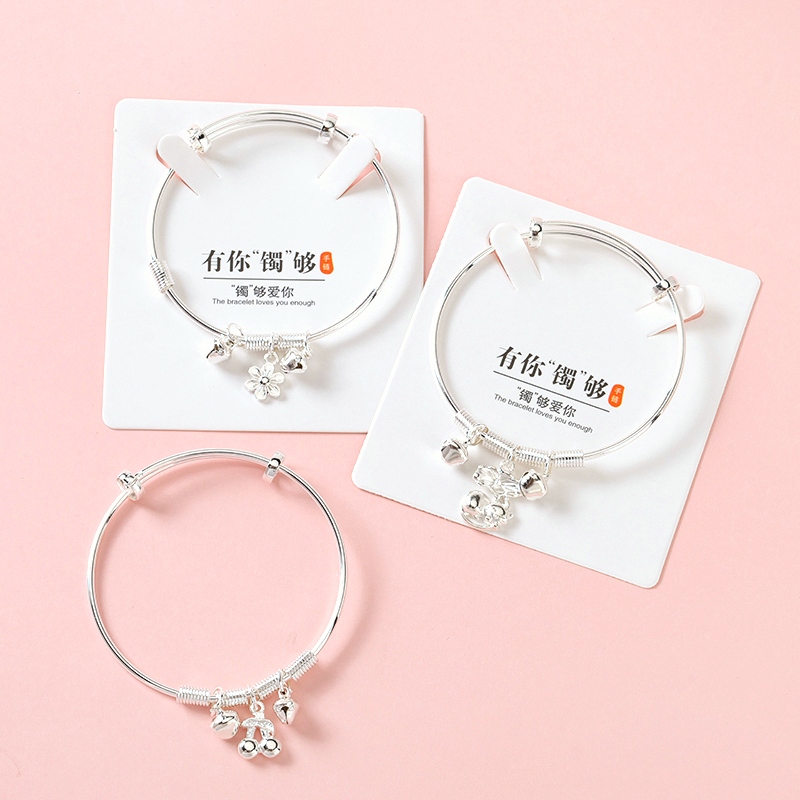 Pulsera de Cierre de Anillo de Transferencia de Plata 3