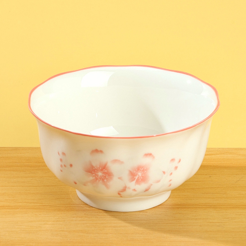 4,5 Pulgadas de Encaje de Rosa ( Cereza Flor de Nieve Porcelana 120 Sólo) 4
