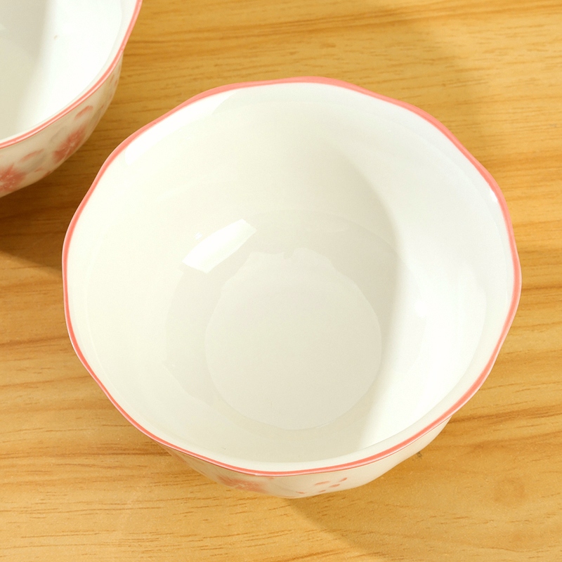 4,5 Pulgadas de Encaje de Rosa ( Cereza Flor de Nieve Porcelana 120 Sólo) 5