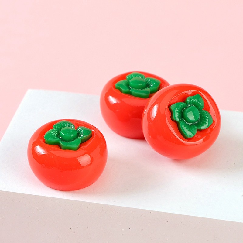 285 Persimmon Ruyi Accesorios de Resina 3