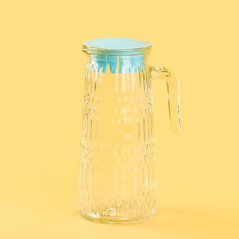 Tetera de Fruta de Vidrio Con Tapa 750ml(8.5*20cm) 3