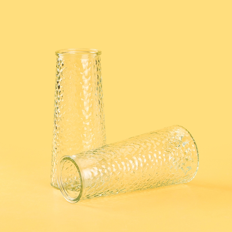 20cm Vase de Vidrio Cónico de Barril 780ml (Pantalla Rara) 4