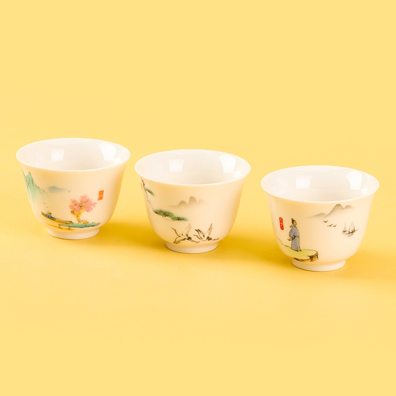 Guofeng Jade Porcelana Taza 4