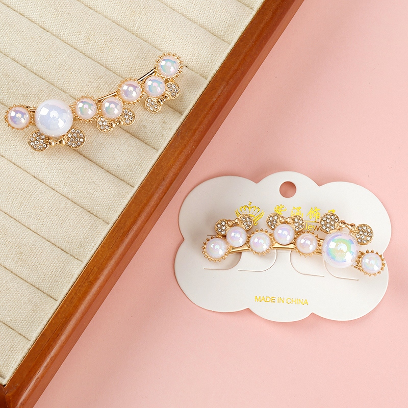 Mermaid Ji Pearl Point Drill Minnie Horizontal Clip (Duck Clip) 4