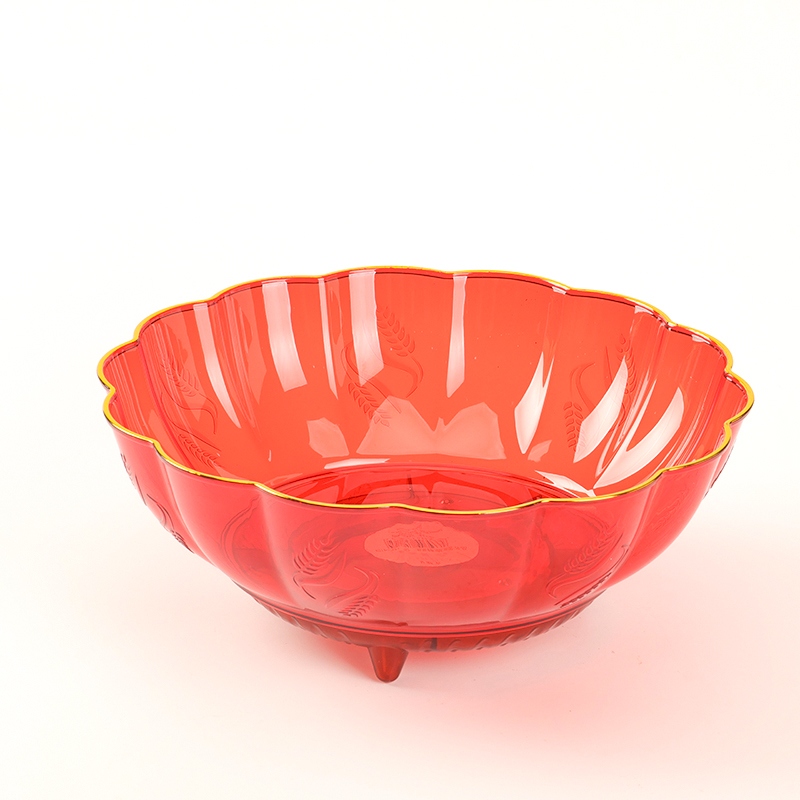 G413 Plato de Fruta Giratoria En Forma de Flor 3