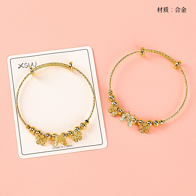 Pulsera de la Flor de la Mariposa del Oro