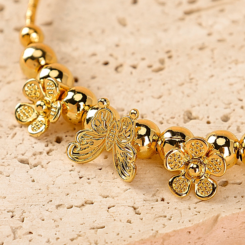 Pulsera de la Flor de la Mariposa del Oro 4