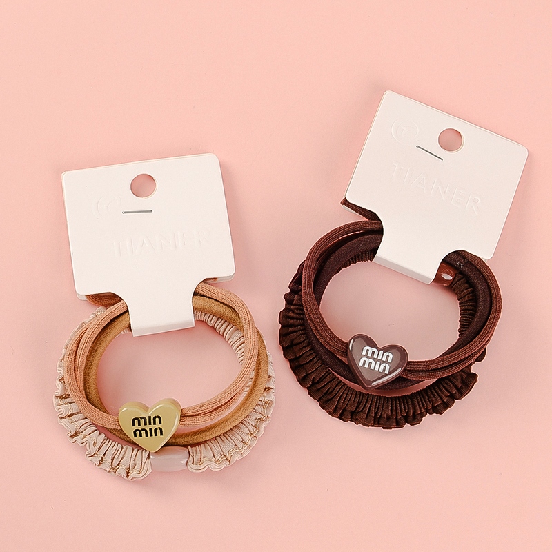 Letra de Té de Leche Peach Heart Accesorios Rubber Tendons 3