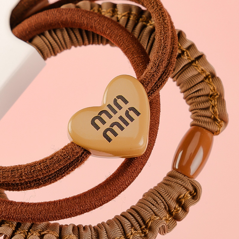 Letra de Té de Leche Peach Heart Accesorios Rubber Tendons 4