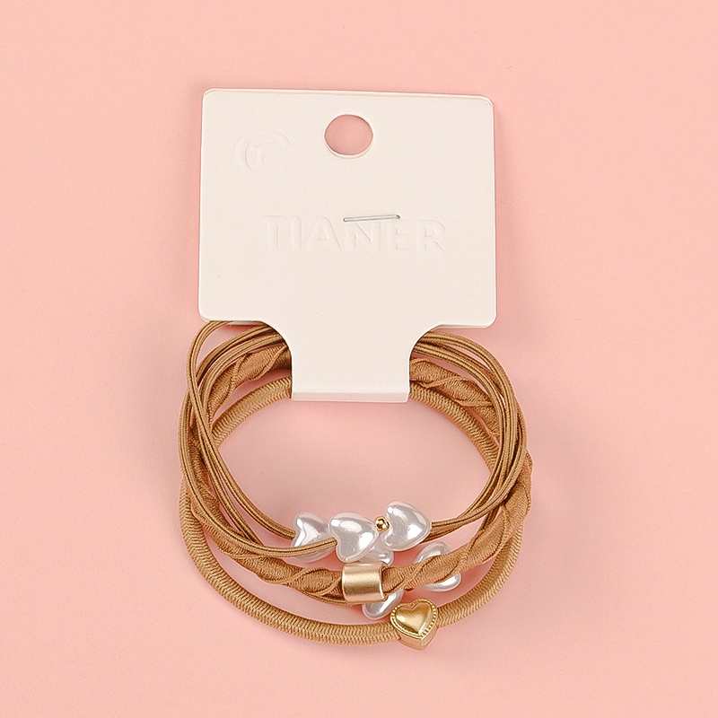 Tres Accesorios de Perlas de Amor Banda de Goma 3