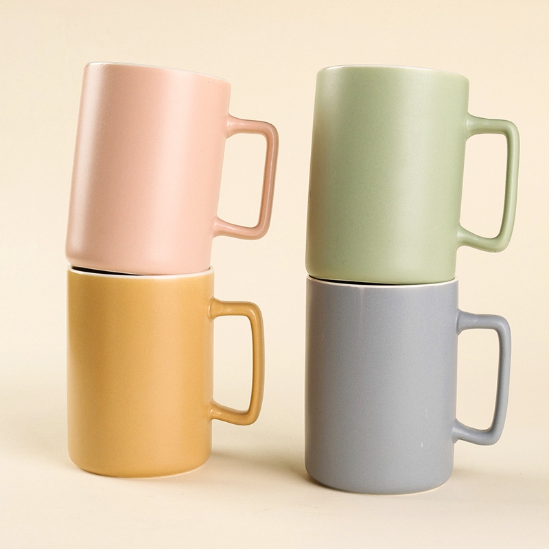 C- 12 Color Glaze Cerámica Taza (Color Al Azar) 3