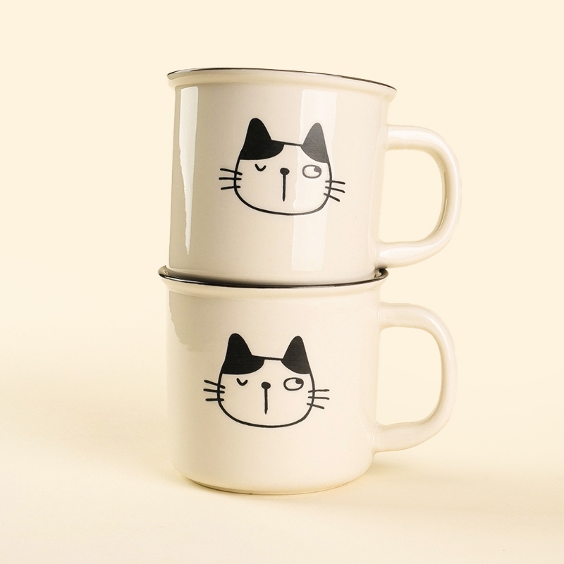 C1115 Taza de Cerámica Pintada a Mano (Pattern Random) 3