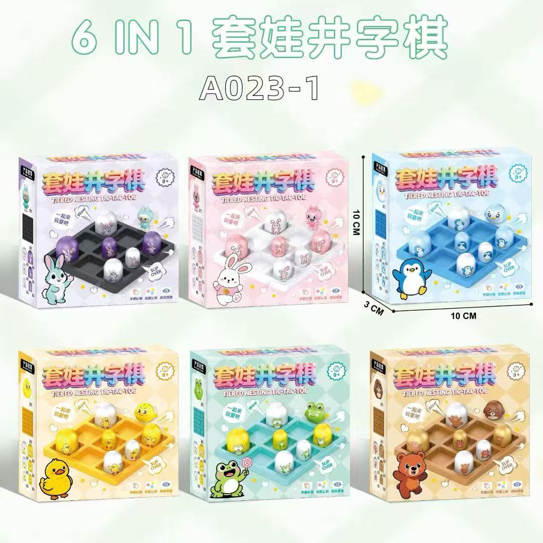 A023 Rompecabezas Muñeca Tic-tac-toe Juguete 3