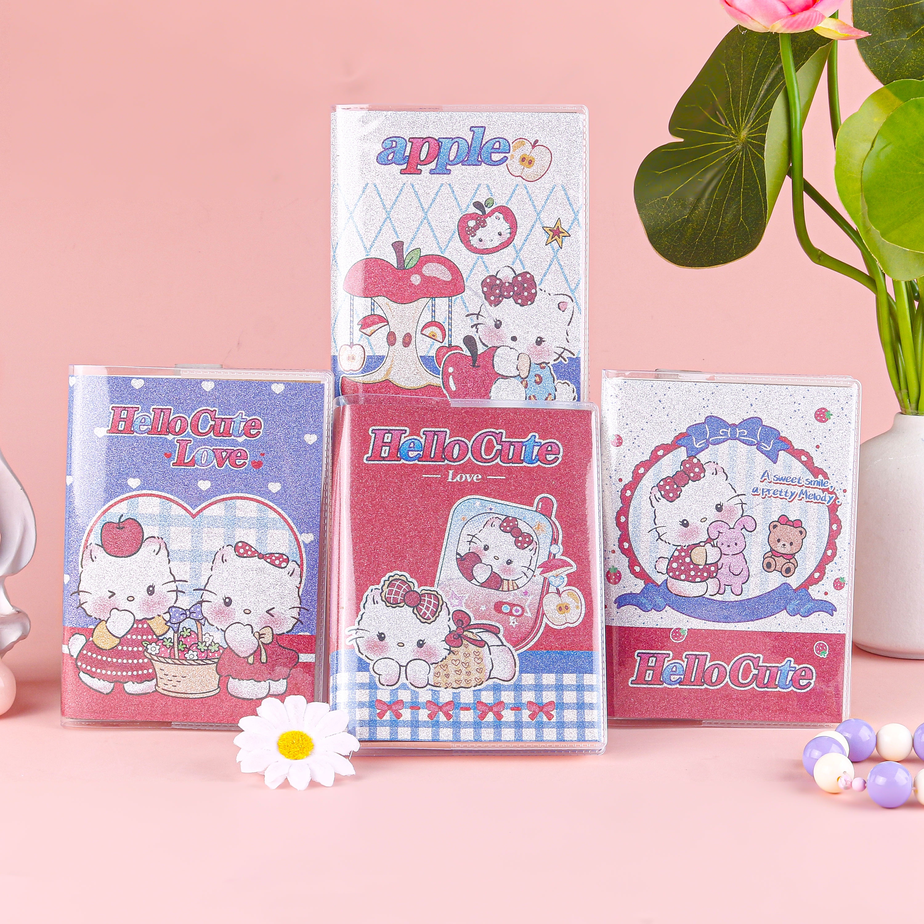 XX-64035 Lindo Gato Glitter Manga de Goma 2